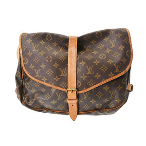Louis Vuitton Monogram Saumur Brown Canvas Shoulder Bag